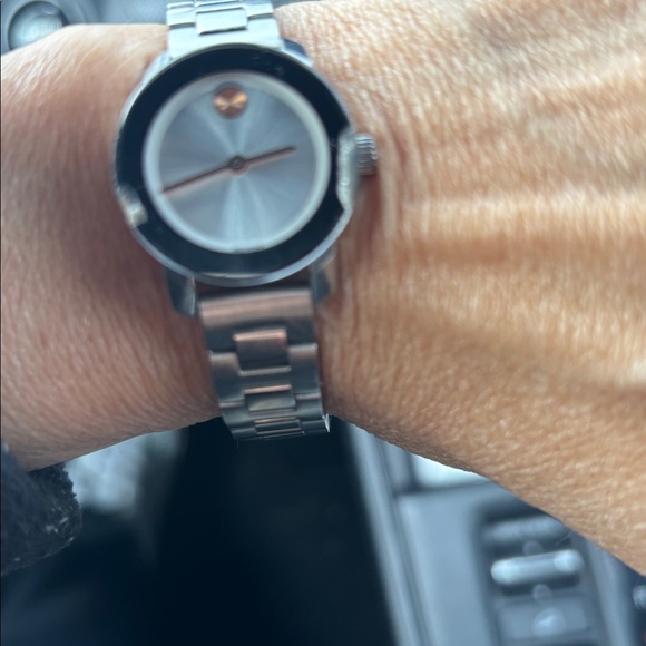 Silver Watch with Black Accents main image 5